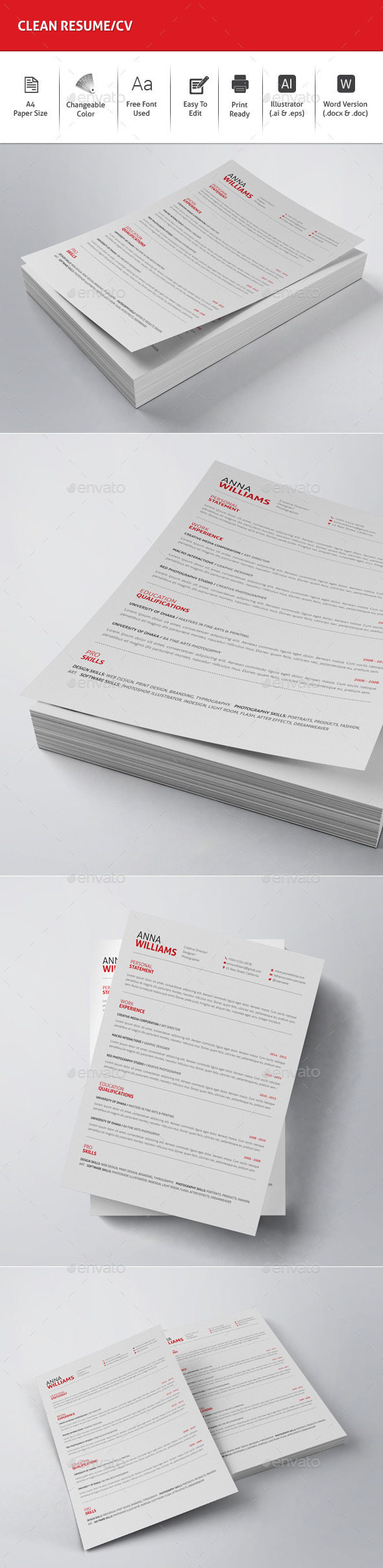 Clean Resume CV Clean Resume CV