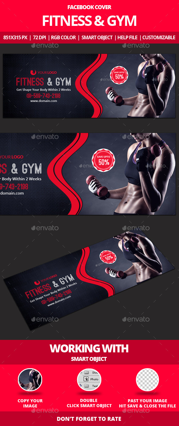 Fitness & Gym Facebook Cover - Facebook Timeline Covers Social Media