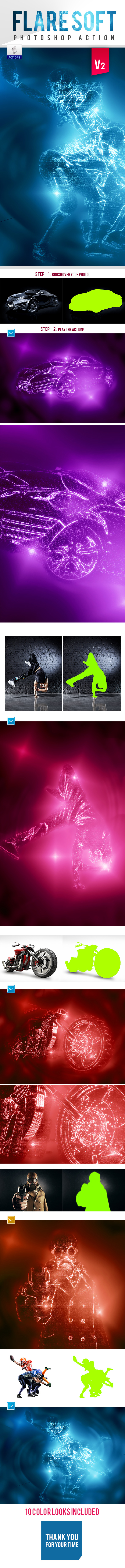 Flare Soft Photoshop Action V2 - Photo Effects Actions