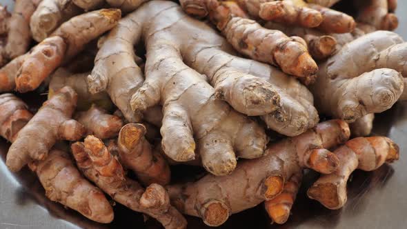 Natural Immunity Boosters  Roots of Ginger and Turmeric with Lemon Alternative Medicine alt