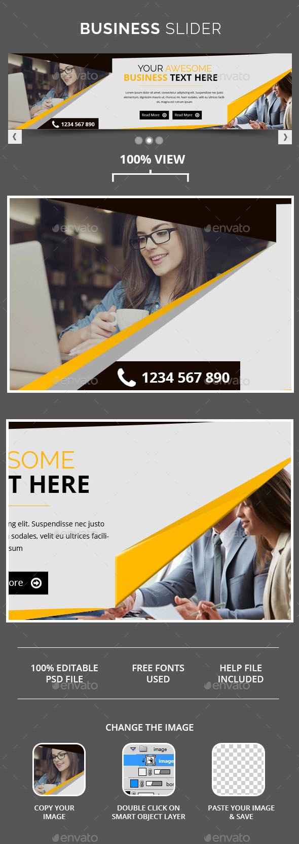 Multi Purpose Slider - Sliders & Features Web Elements