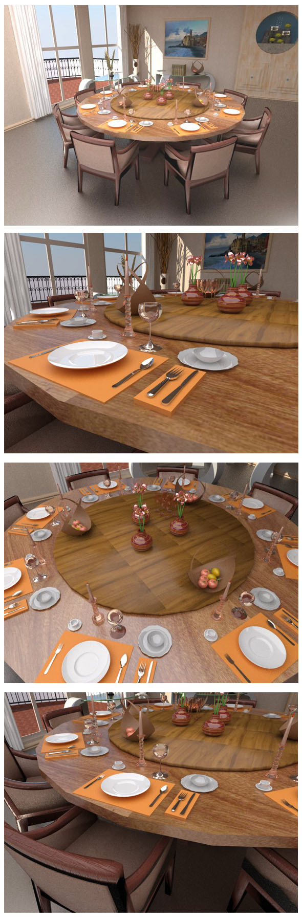 Dinner table set - 3Docean 12876551