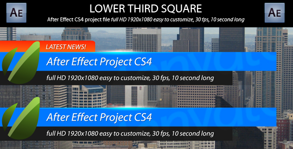 Lower Third Square - VideoHive 155118