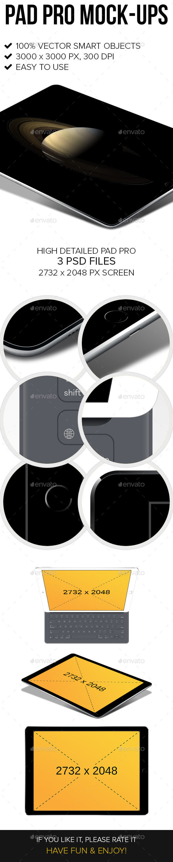 Pad Pro Mock-ups - Product Mock-Ups Graphics
