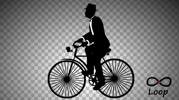 Man Ride Bicycle
