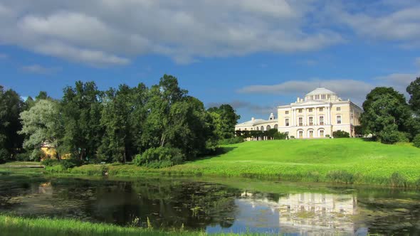 Palace In Pavlovsk Park St. Petersburg Russia - alt