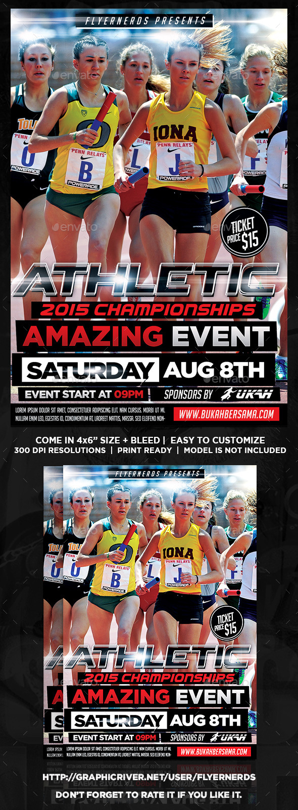 Athletic Runner Sports Flyer - Sports Events