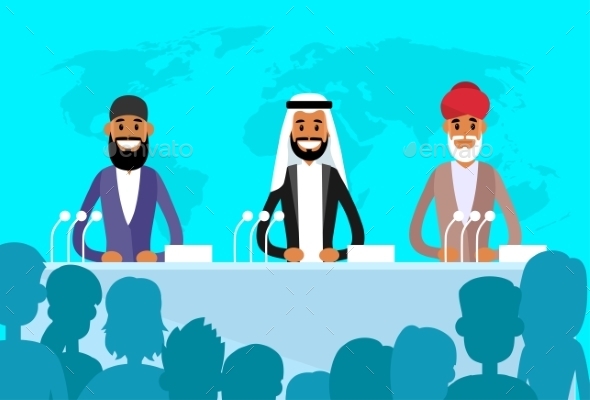Conference International Leaders - People Characters