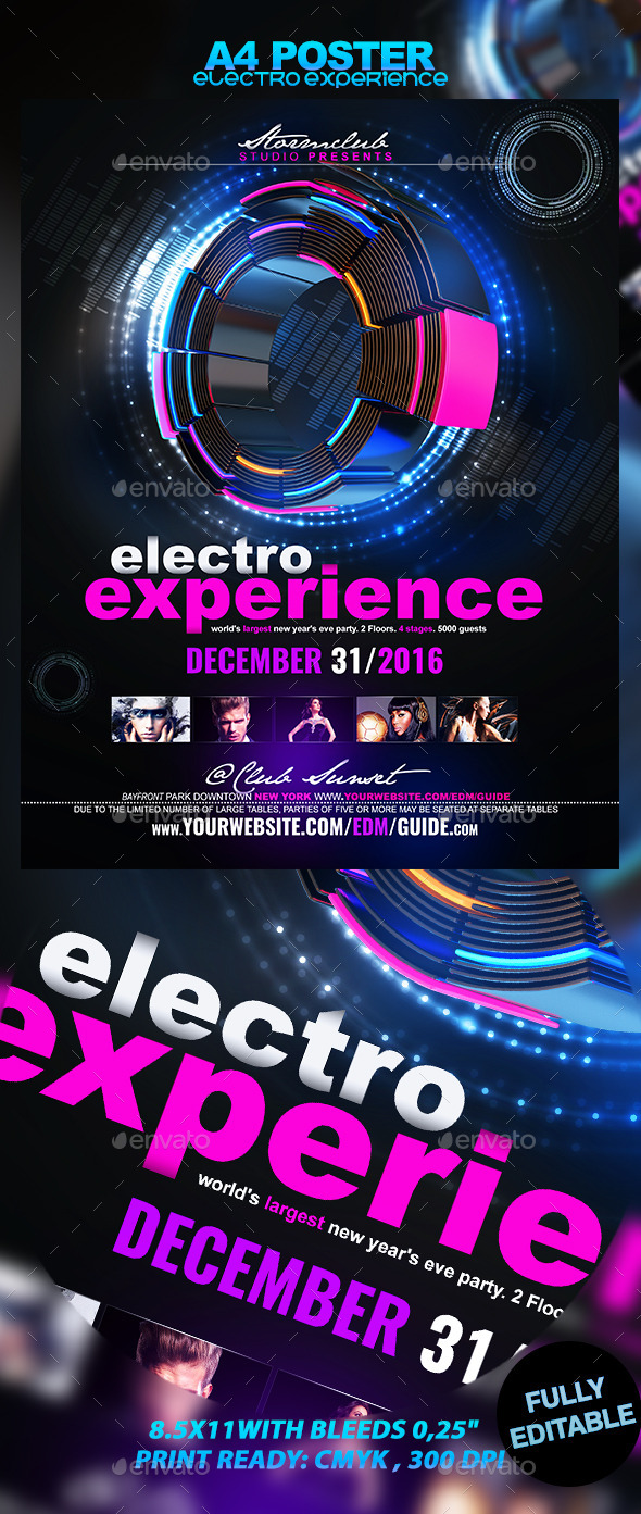 Electro Experience - Events Flyers