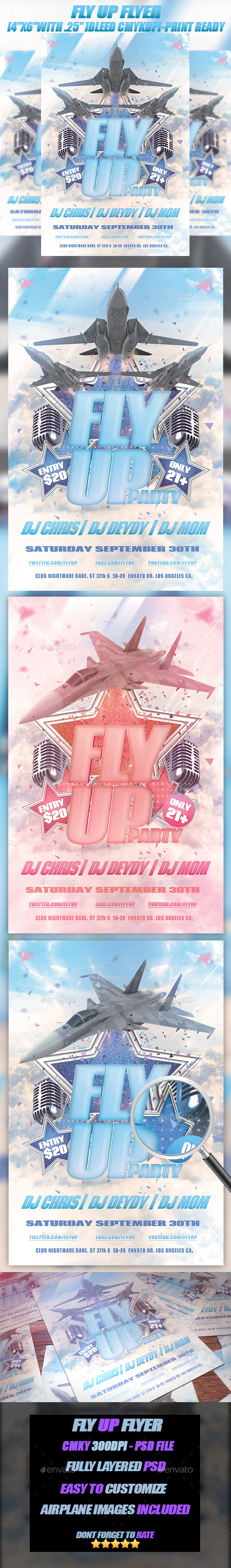 Fly Up - Events Flyers