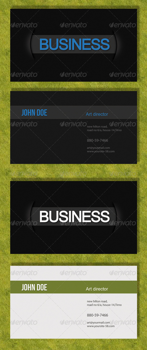 Professional Black & White Business Card - Creative Business Cards