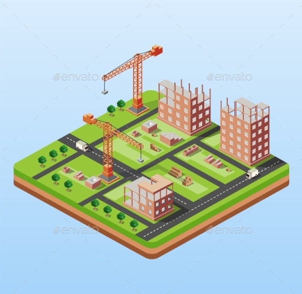 Industrial City Building - Buildings Objects
