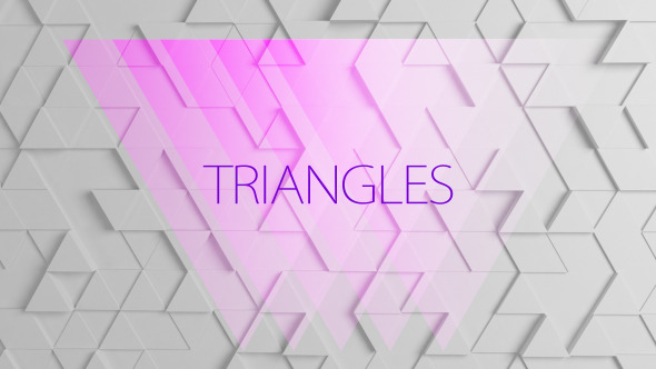 White Triangles Background 
