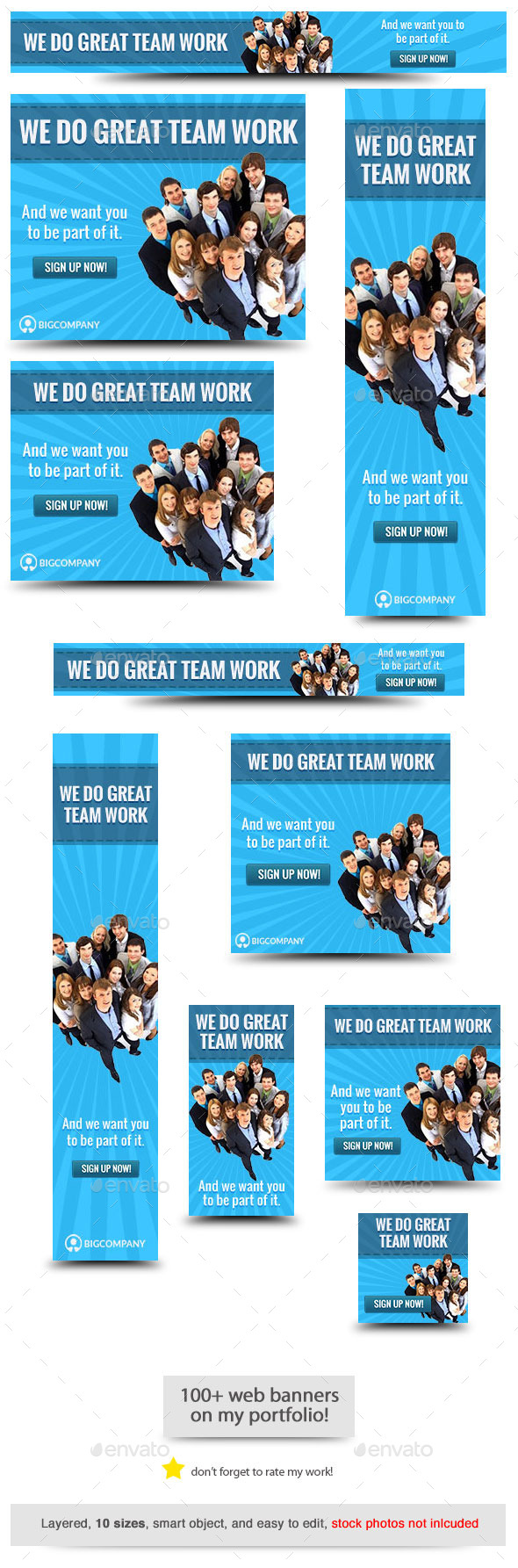 Corporate Web Banner Design Template 68 - Banners & Ads Web Elements