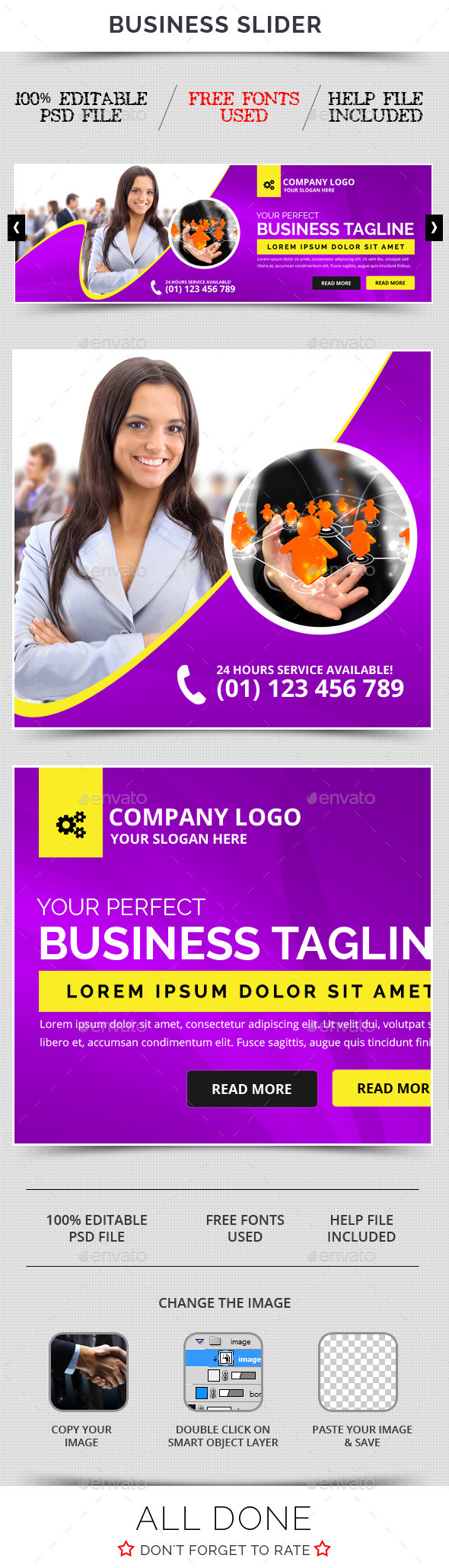 Business Slider V36 - Sliders & Features Web Elements