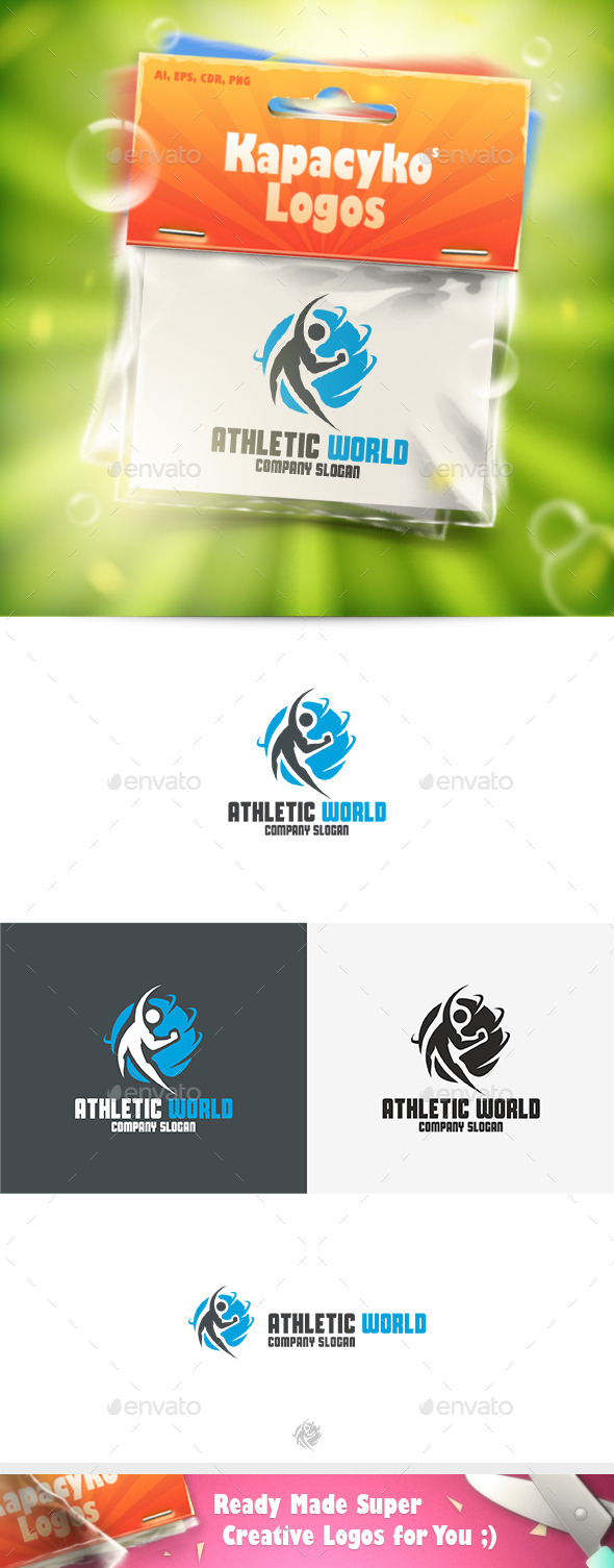 Athletic World Logo - Humans Logo Templates