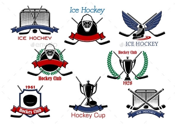 Ice Hockey Cup Heraldic Emblems Ice Hockey Cup Heraldic Emblems
