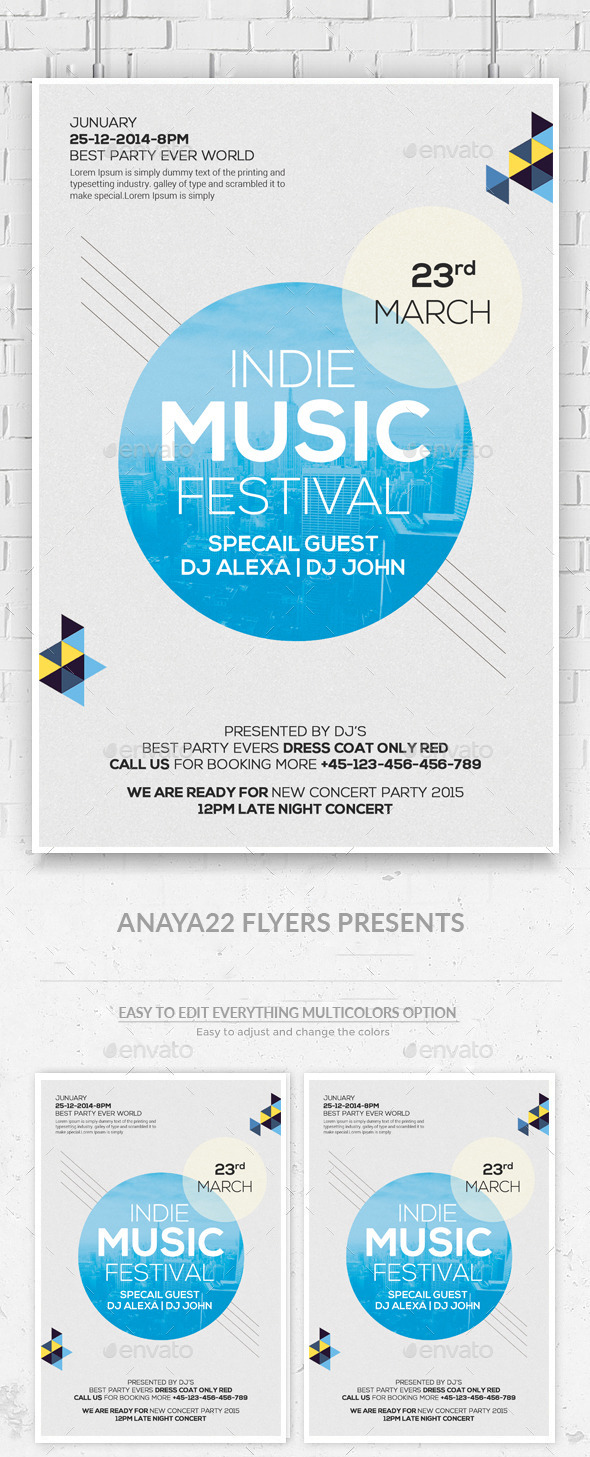 Festival / Concert - Flyer - Clubs & Parties Events