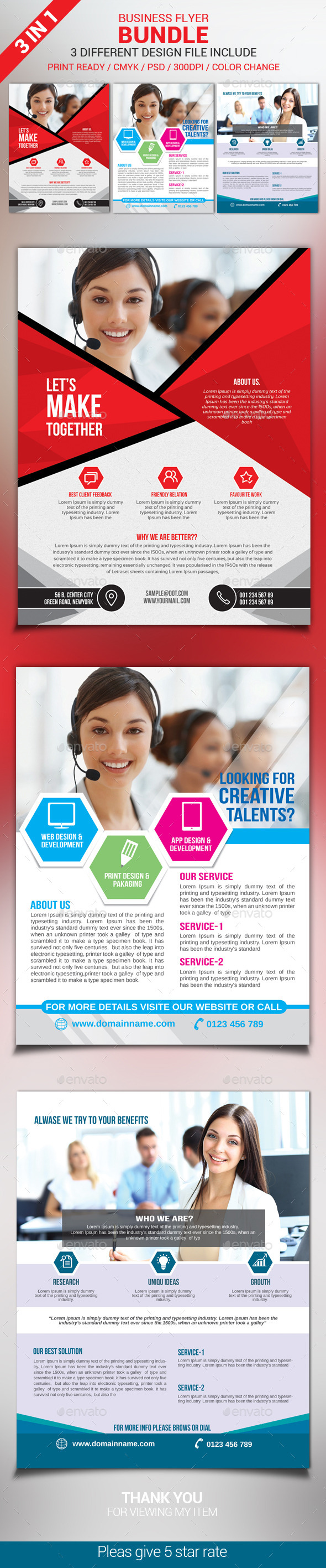 Corporate Business Flyer Bundle - Corporate Flyers