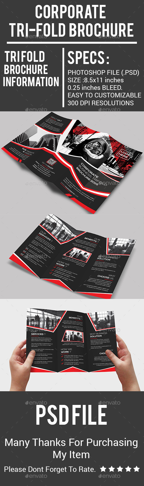Corporate Tri-Fold Brochure - Corporate Brochures