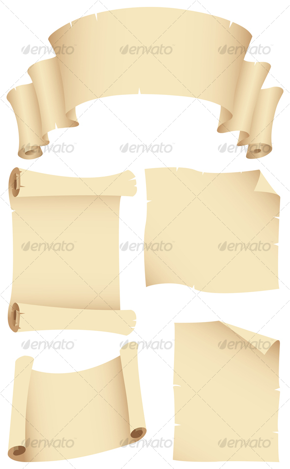 ancient banners and manuscripts - Backgrounds Decorative