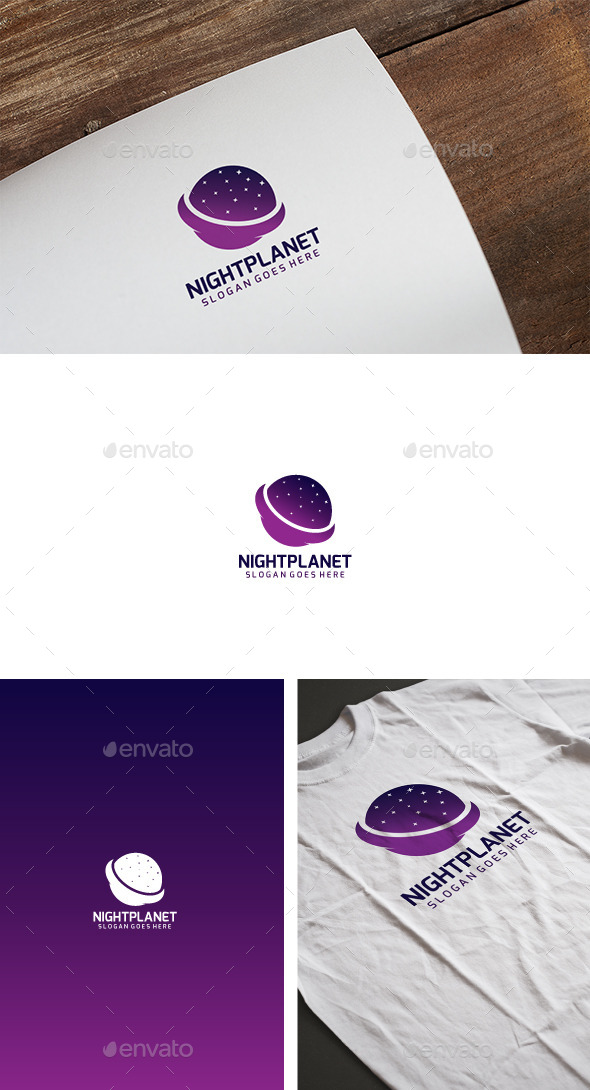 Night Planet Logo - Logo Templates
