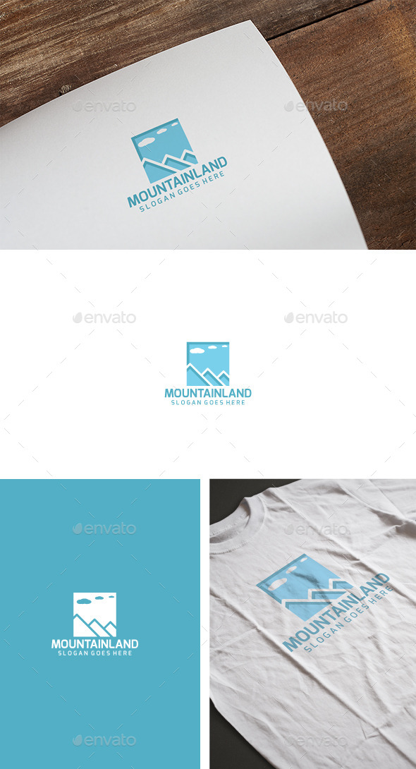 Mountains Landscape Logo - Nature Logo Templates