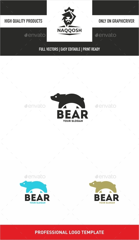 Bear - Animals Logo Templates