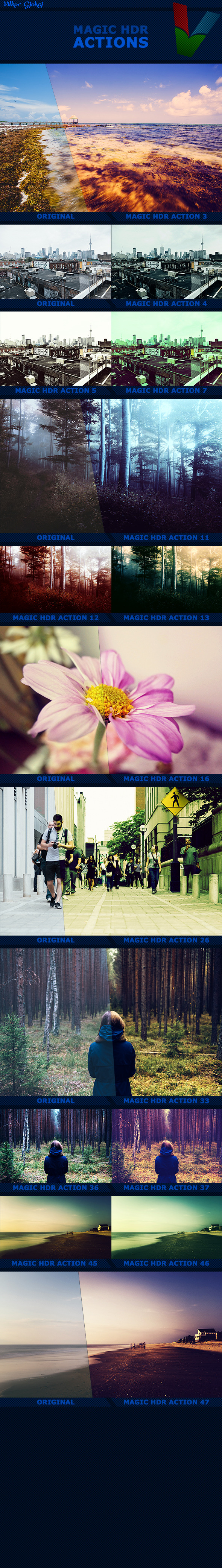 50 Magic HDR Actions - Photo Effects Actions