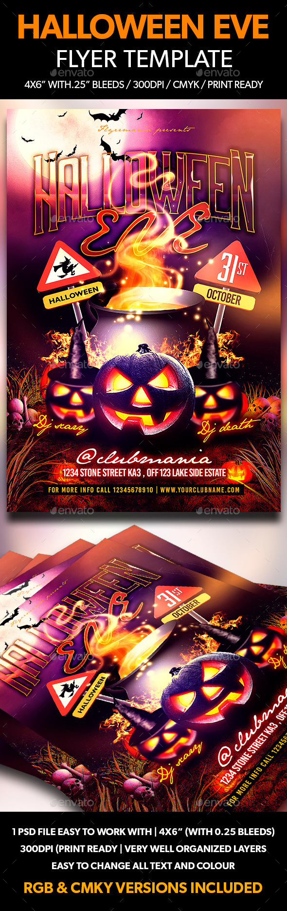 Halloween Eve Flyer Template - Events Flyers
