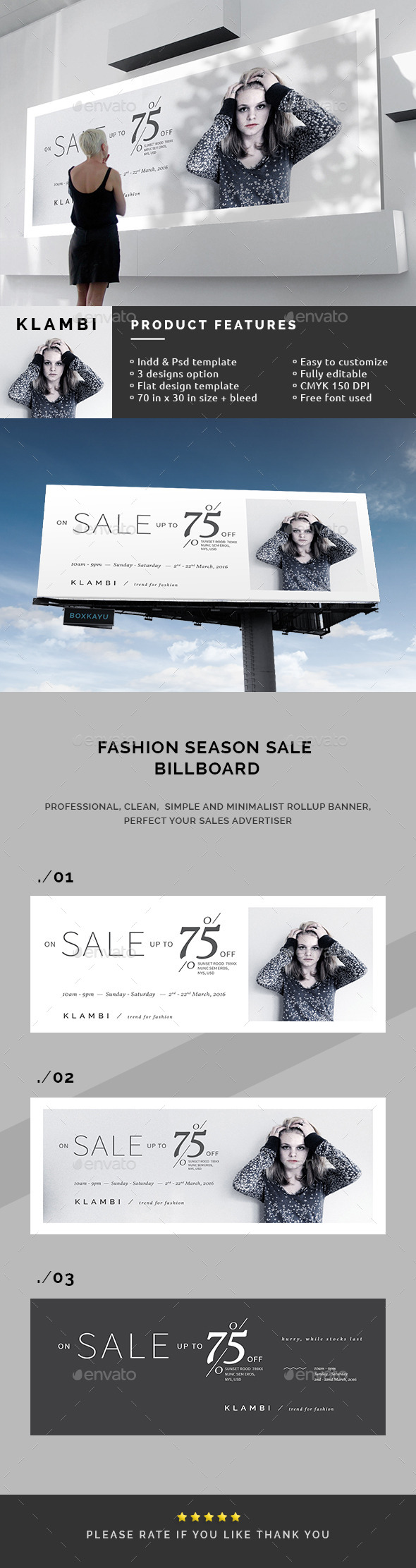 The End of Season Sale Billboards - Signage Print Templates