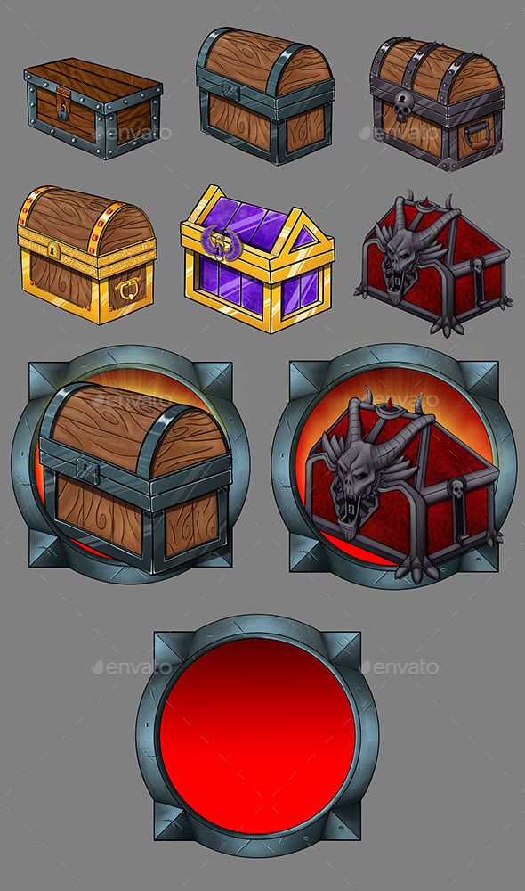 Treasure Chest Icons Treasure Chest Icons