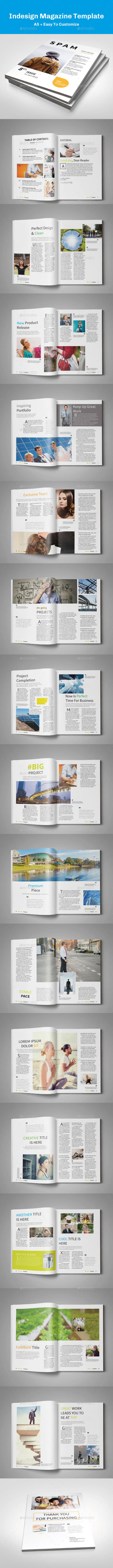 A5 Magazine Template - Magazines Print Templates