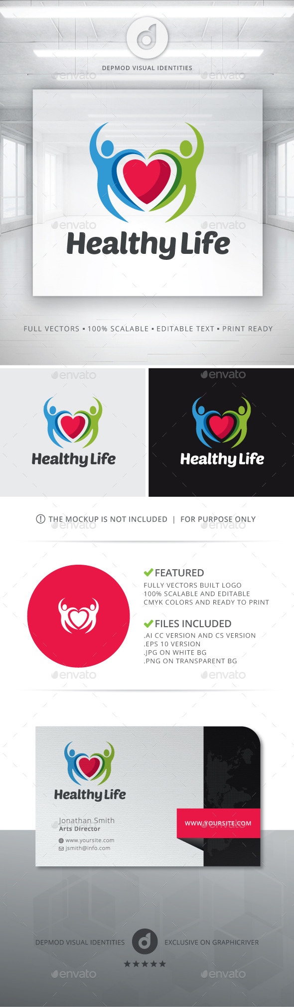 Healthy Life Logo - Humans Logo Templates