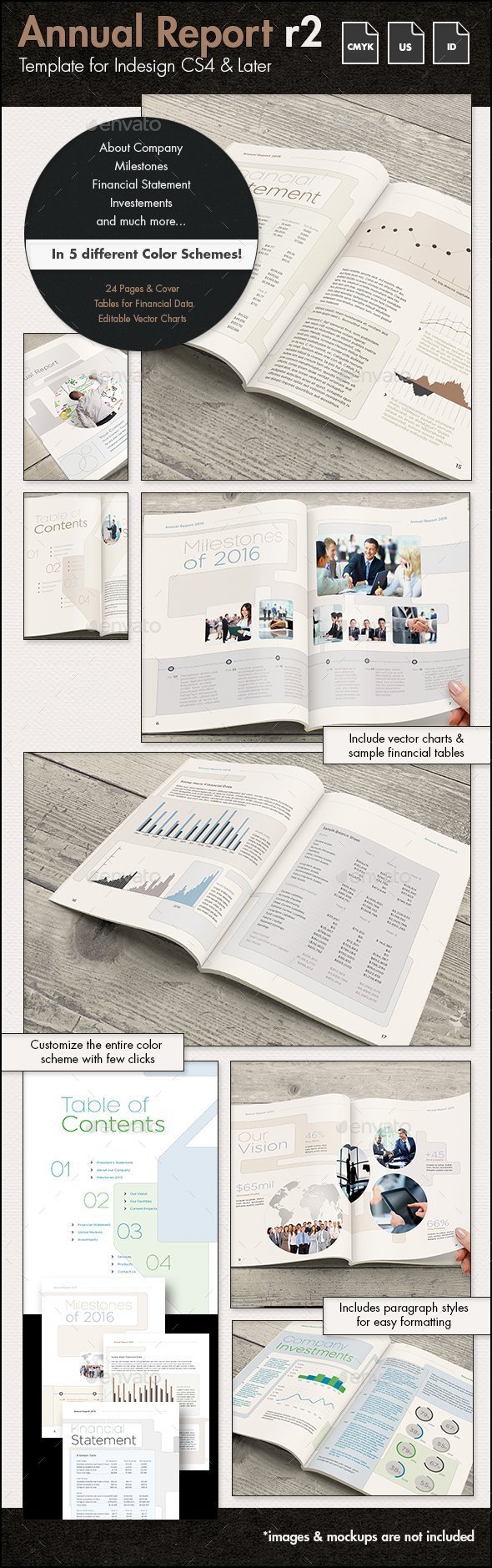 Annual Report Template r2 - US Letter - Informational Brochures