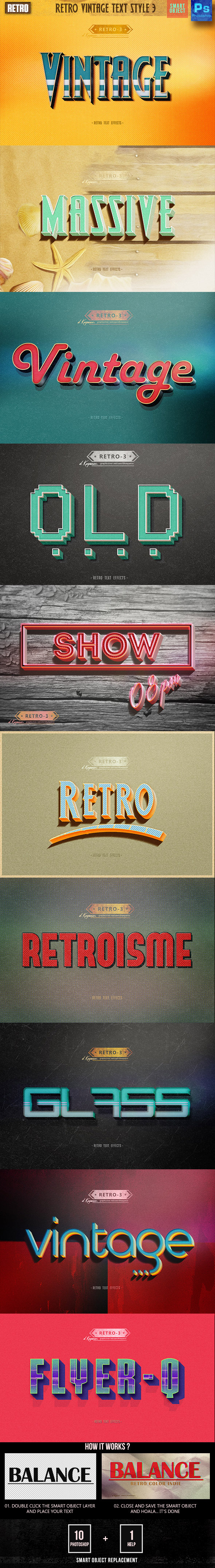 Retro Vintage Text Style 3 by Dkasparov | GraphicRiver