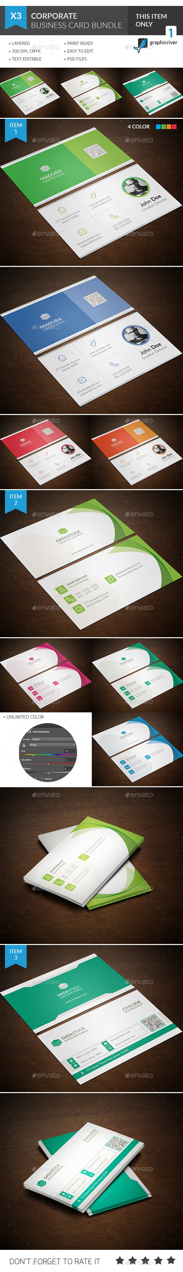 Business Card Bundle 3 in 1