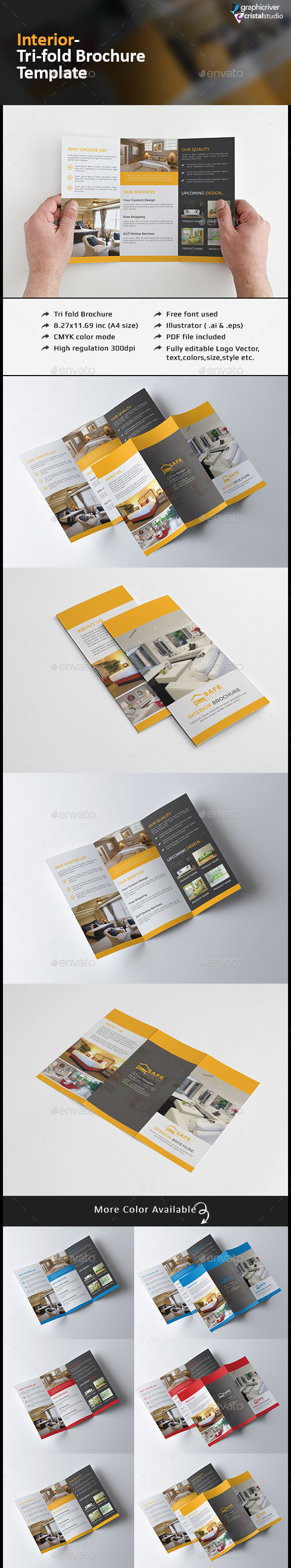 Interior Tri fold Brochure - Corporate Brochures