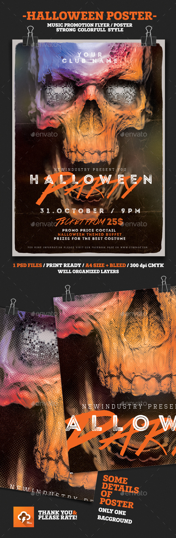 Halloween House Party - Events Flyers