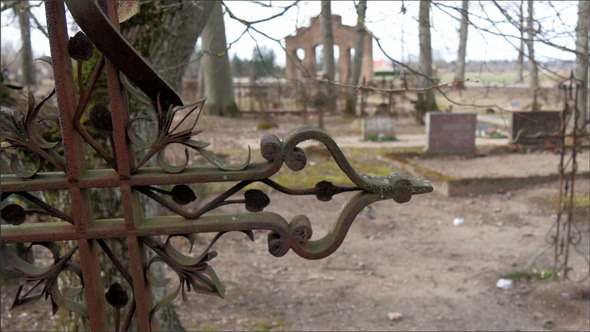 Some of the Metal Cross in the Cemetery 