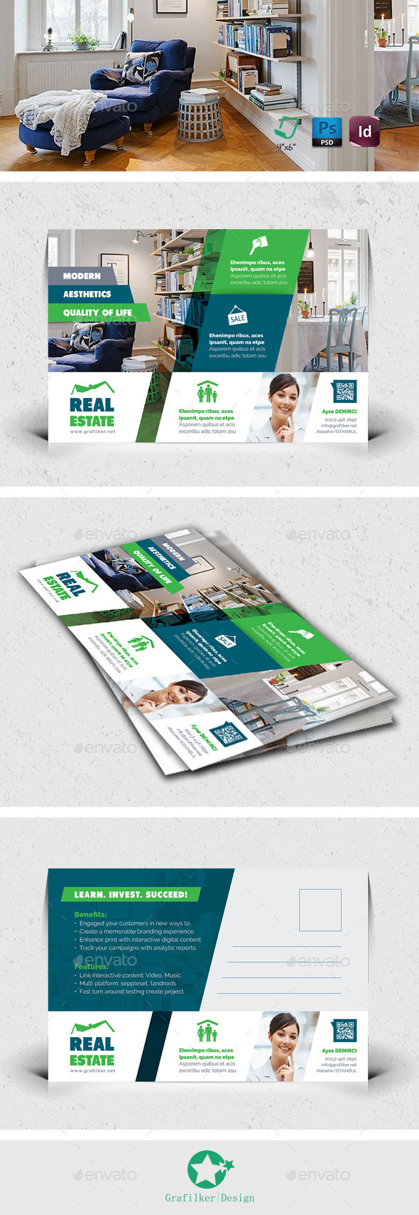 Real Estate Postcard Templates - Cards & Invites Print Templates