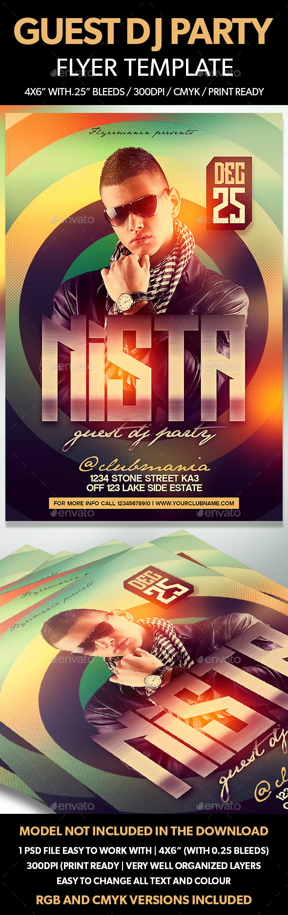 Guest DJ Flyer Template - Flyers Print Templates