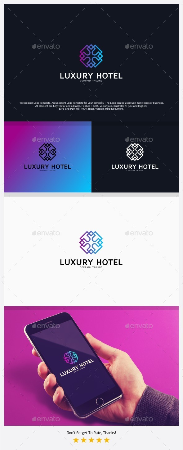 Luxury Hotel Logo - Abstract Logo Templates