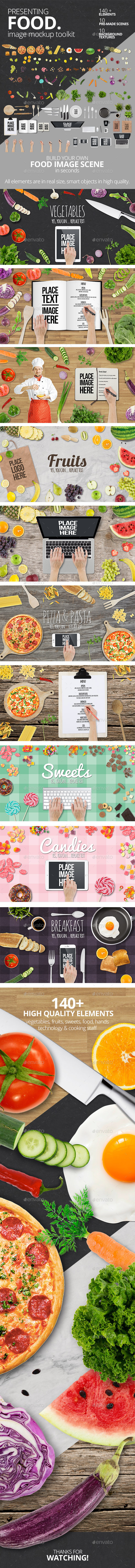 Food Mockup Toolkit - Hero Images Graphics