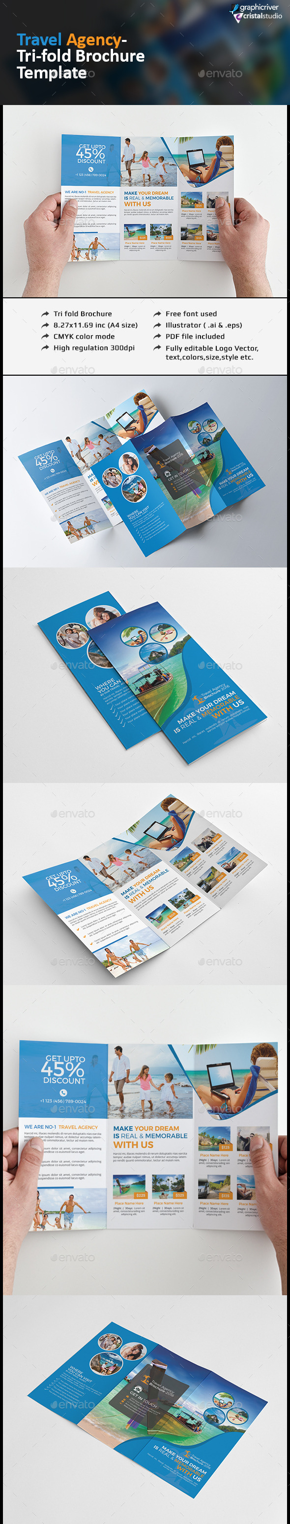 Travel Agency Tri fold Brochure Travel Agency Tri fold Brochure