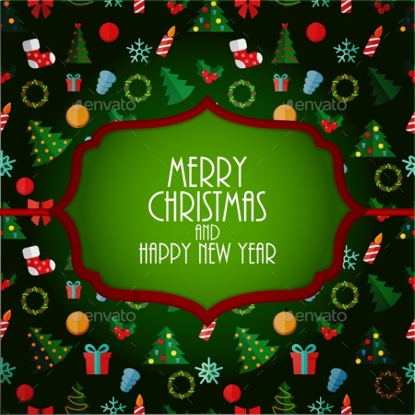 Abstract Christmas and New Year Background - Backgrounds Decorative