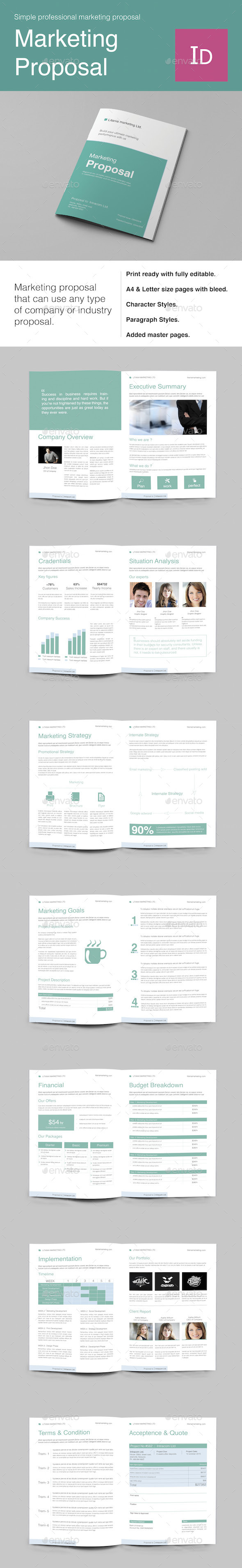 Marketing Proposal - Proposals & Invoices Stationery