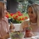 Girlfriend In a Cafe Drinking a Cocktail - VideoHive Item for Sale