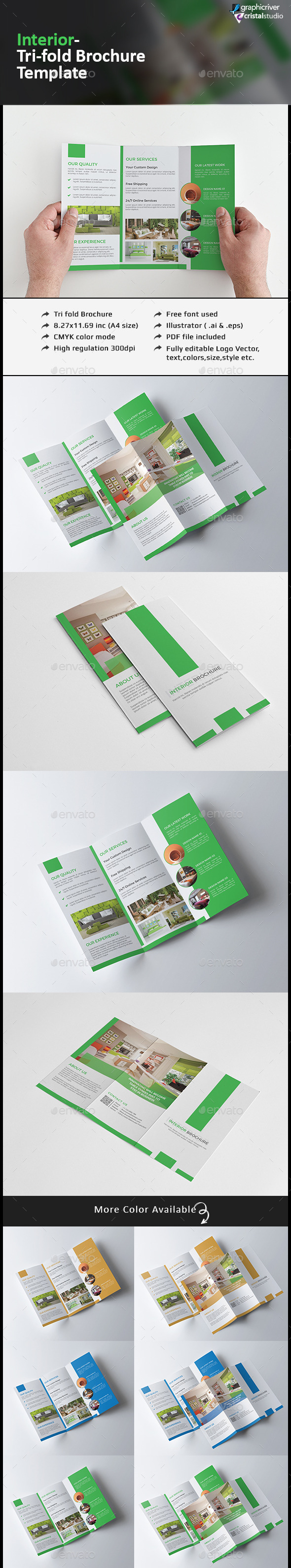 Tri-fold Interior Brochure - Corporate Brochures
