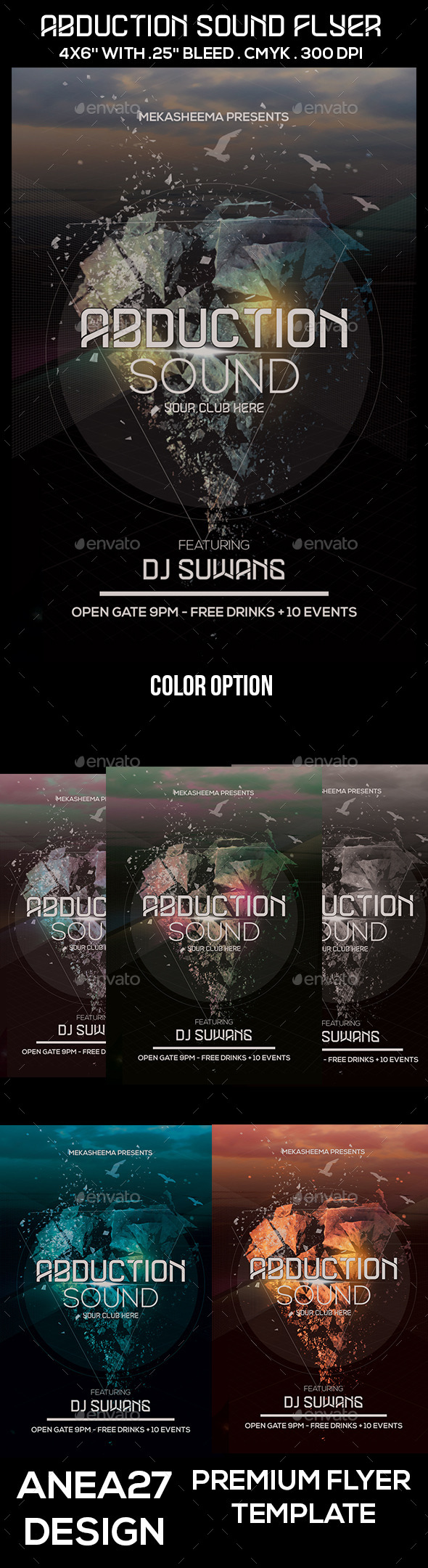 Abduction Sound Flyer Abduction Sound Flyer